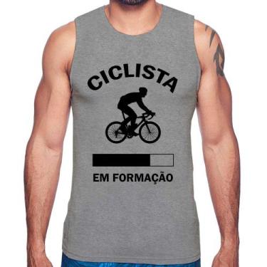 Imagem de Regata Ciclista em formação - Foca na Moda, Cinza, P