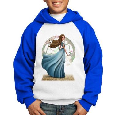 Imagem de Moletom Infantil Margaery Tyrell Art - Foca na Moda, Branco, Azul, 8