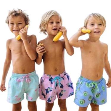 Imagem de Kit 3 Shorts Bermudas Água Praia Menino INFANTIL JUVENIL VERÃO 205 - I