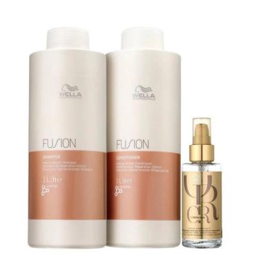 Imagem de Kit Wella Professionals Fusion shampoo 1 Litro + Condicionador 1 Litro