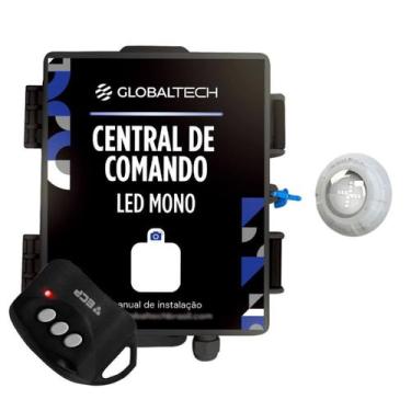 Imagem de Kit 1 Led Piscina Monocromático 9W + Central + Controle - Luxpool, Azu
