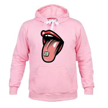 Imagem de Moletom 100% Algodão Inverno Boca Etelingua - Surprass, Rosa, P