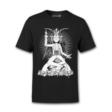 Imagem de Rick Baphomet - Camiseta - Desenho - Feth, M Babylook