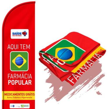 Imagem de Bandeira Para Wind Banner (só tecido) Farmácia Popular - Fadrix