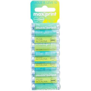 Imagem de Pilha Alcalina Palito AAA PACK Promo P8 L10 Blister com 10 Unidades - 