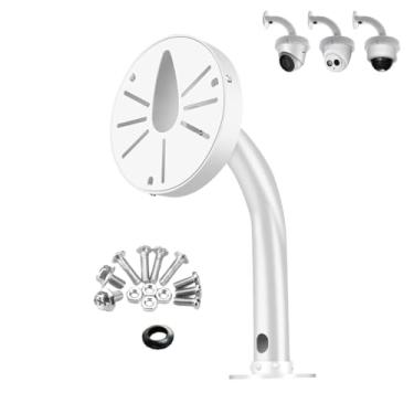 Imagem de CTXSumTec Suporte de montagem em parede J-Shapped para câmera de segurança, caixa de junção, suporte universal de montagem de parede/câmera IP para câmera de vigilância CCTV (montagem J-Shapped de