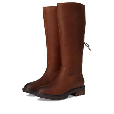 Imagem de Timberland Brimfield Bota feminina de cano alto com zíper, Marrom médio de flor integral, 35