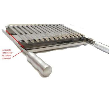 Imagem de Grelha Argentina Em Inox 60cm Larg Parrilha Picanheira - Plenitude
