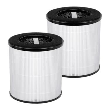 Imagem de Leadaybetter Pacote com 2 filtros B-D02U H13 HEPA de substituição compatíveis com purificador de ar VEWIOR B-D02U, também combinado com filtro purificador de ar MOOKA B-D02L, filtro HEPA verdadeiro 3