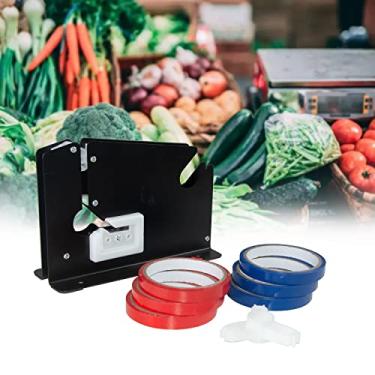 Imagem de yeshine seladora de saco de fita de aço com aparador de saco, 6 rolos de saco de fita, dispensador cônico de vedação de saco para carne moída, sistema de embalagem de carne moída, máquina se