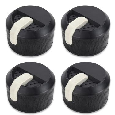 Imagem de AJinTeby Substituição de maçanetas de grelha a gás para Blackstone 1666 1517 1554 1825 1836 Puxadores de chapa a gás Walmart, 4 botões de controle Bunrer para Blackstone 43.2 cm 55.9 cm 71.1 cm 91.4