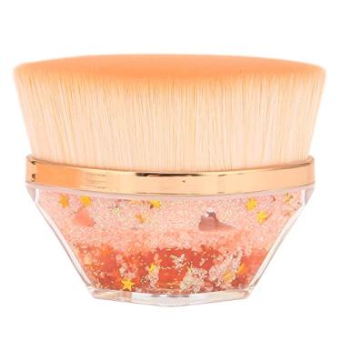 Imagem de Pincel de Base Profissional Com Cabeça Curvada, Grande Superfície, Cabelo Grosso e, Cabo Requintado, Multifuncional para Base Líquida, Creme BB, (55# pincel de base + líquido