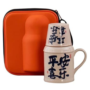 Imagem de Copo Infusor De Chá Para Escritório Com Tampa, Conjunto De Bule De Chá Chinês Para Cozinha, Copo De Caneca De Cerâmica Robusto E Confiável(Style2)