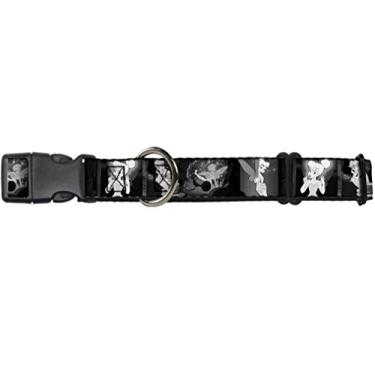 Imagem de Buckle-Down Coleira para cães Martingale – cenas Tinker Bell preto/branco – 3,81 cm de largura – serve para pescoço de 33-45,72 cm – Pequena