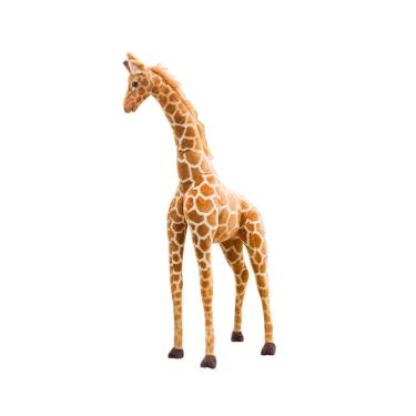 Imagem de Grande boneca de pelúcia girafa gigante de pelúcia boneca macia gigante presente infantil
