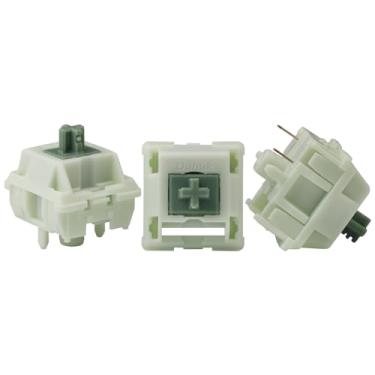 Imagem de Duhuk Matcha V4 Interruptores 63,5 g Lubrificados à Mão Interruptores Lineares de 5 Pinos para Teclado Mecânico HiFi Sound 70 Pcs Interruptores de Teclado (63,5 g Lubrificado)