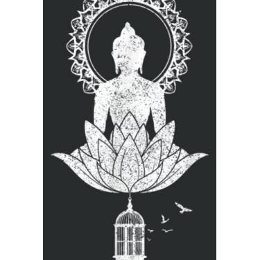 Imagem de Buddha Mandala Lotus Flower Yoga Zen Buddhism Spiritual: Lined Journal & Diary for Writing & Notes for Girls and Women, Memo Diary Subject Notebooks Planner, 6"x9"