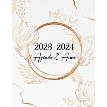 Imagem de Agenda 2 Anni 2023-2024: Planner biennale grande | Calendario mensile 2 anni 2023-2024 | da gennaio 2023 a dicembre 2024-24 mesi con ferie | Organizzatore del programma dell'agenda