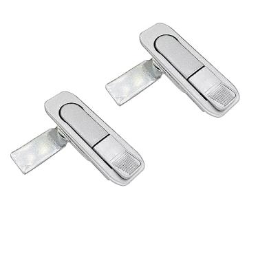 Imagem de Xnrtop Fechadura Elétrica de Armário com Bloqueio de Botão (Prata, Sem Chaves)