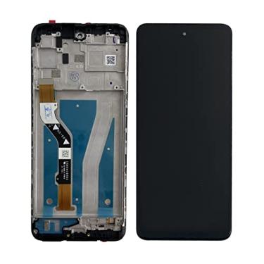 Imagem de Ygpmoiki Digitalizador de tela sensível ao toque para Motorola Moto G60 XT2135-1 XT2135-2 de 6,8 polegadas com moldura de substituição