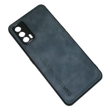 Imagem de Kepuch Silklike Capa para Oppo Realme V15 - Case Placa de Metal Embutida para Oppo Realme V15 - Azul