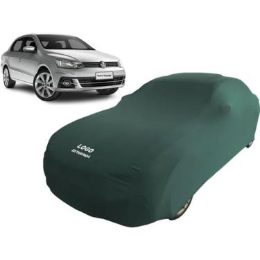Imagem de Capa Para Cobrir Carro Volkswagen Voyage Tecido Helanca - Mz, Verde