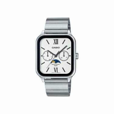 Imagem de Relógio Casio Fases da Lua Branco Original MTP-M305D-7A2VDF