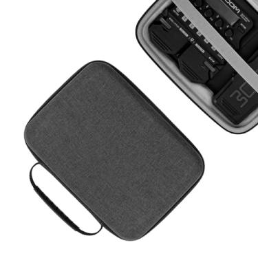 Imagem de Geekria Capa rígida de viagem compatível com Zoom G1X FOUR, B1X FOUR, A1X FOUR, processador multiefeitos para guitarra e baixo (cinza escuro)