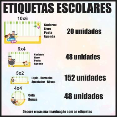 Imagem de Etiqueta Adesiva Escolar em Vinil Tema Personagem STITCH - Dekal Decor