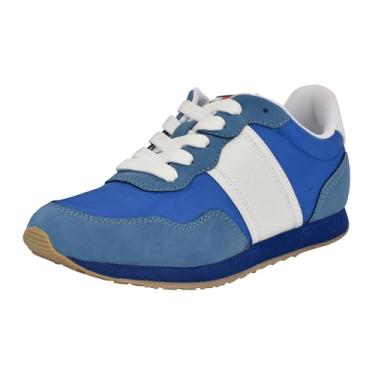 Imagem de Tommy Hilfiger Tênis feminino Cameo, Azul médio/branco 420, 35