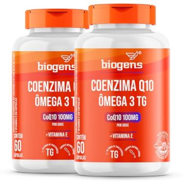 Imagem de Coenzima Q10 100mg + Ômega 3 TG + Vitamina E Biogens, Kit 2x