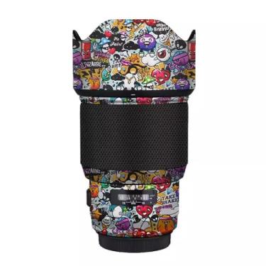 Imagem de Adesivo de vinil para câmera antirarranhões para Sigma Art 85 mm F 1,4 DG HSM adequado para Canon EF Mount Camera Body Protective Film Decalque Coat 1:1.4 85 1.4 (Graffiti White)