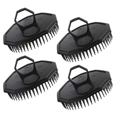 Imagem de Escova de Massagem Capilar Segbeauty Black - Kit com 4 Peças