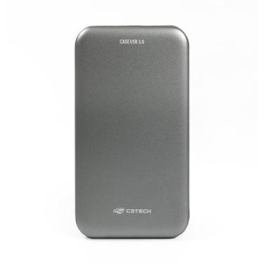 Imagem de Case Gaveta para HD Externo 2,5" C3Tech USB 3.0 Cinza CH-350CB