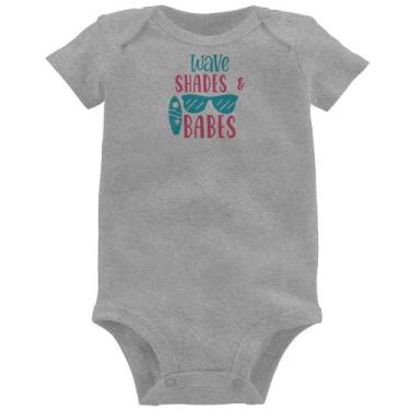 Imagem de Body Bebê Wave Shades e Babes - Foca na Moda, Cinza, GG
