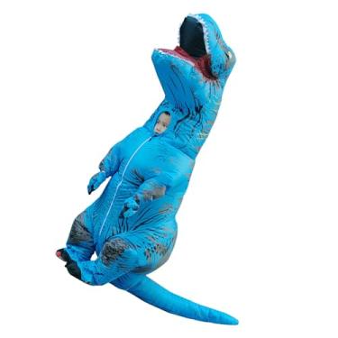 Imagem de Fantasia inflável de dinossauro, estampa transparente T Rex, fantasia inflável leve para o Natal (crianças)