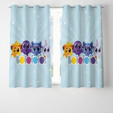 Imagem de Cortina Decorativa Bolofofos - KN DECOR, 2,80x1,60
