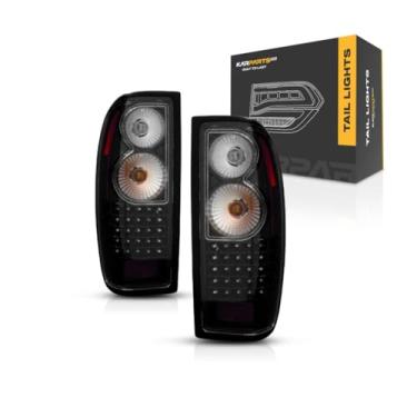 Imagem de Para Nissan Frontier 1998-2004 Luz traseira LED preta lado do motorista e do passageiro | NI2811140