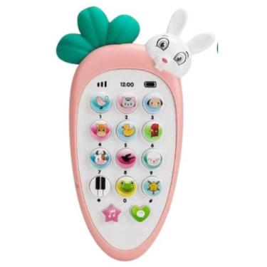 Imagem de Telefone celular infantil coelinho brilha e toca brinquedo infantil - 