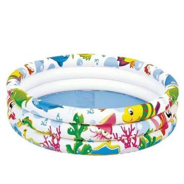 Imagem de Piscina Infantil Inflável Fundo do Mar 135L - brink+