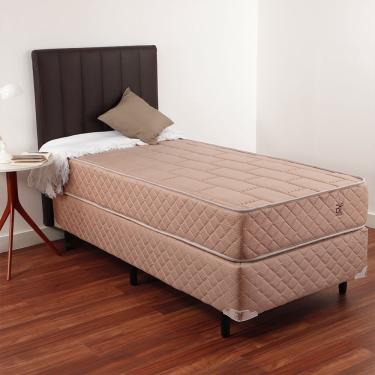 Imagem de Cama Box Solteiro Profissional Hotel Colchão de Molas Verticoil e Espuma D33 Certificada bf Colchões 88x188x60cm