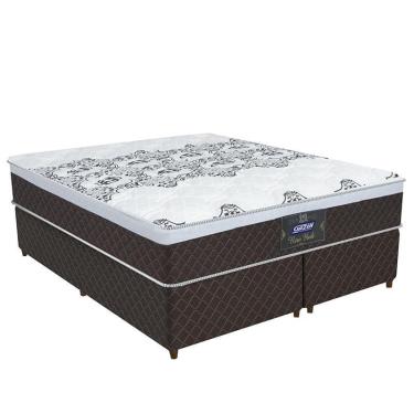 Imagem de Conjunto Box Queen New York nw Molas Ensacadas 158x198 - Gazin Marrom