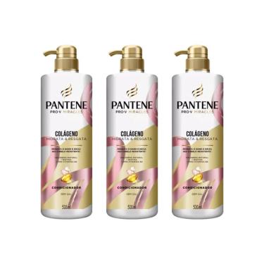 Imagem de Condicionador Pantene 510Ml Pump Colageno - Kit C/3Un