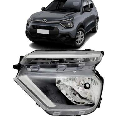 Imagem de Farol c3 2022 2023 2024 2025 s/led drl - AMS AUTO, Esquerdo/Motorista