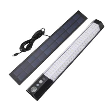 Imagem de Luz LED do Painel Solar, 6500k 3000lm IP65 Sensor de Movimento à Prova de água Luz de Inundação Com Controle Remoto, Luz Solar Externa para o Jardim para o Pátio da Entrada