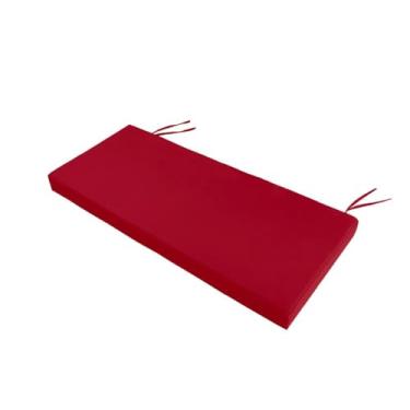 Imagem de ELKOHA Almofada de bancada externa 106 x 45 x 7,6 cm à prova d'água para móveis de pátio, almofada de substituição grossa para sofá de varanda de jardim com capa removível e laços