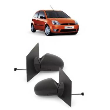 Imagem de Retrovisor Fiesta 2002 A 2014 C/ Controle Manual Unidade - RETROVEX, L