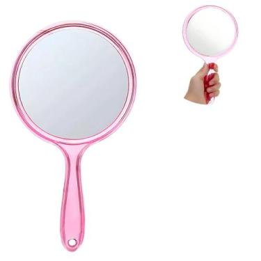 Imagem de Kit 10 Espelhos de Mão Redondo Dupla Face com Zoom 2x - Casa Nova, Ros