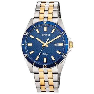 Imagem de Citizen Relógio casual masculino de quartzo em aço inoxidável, cor: dois tons (modelo: BI5054-53L)
