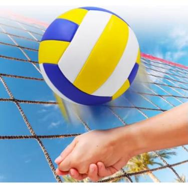 Imagem de Bola de Vôlei Macia Impermeável Para Praia Piscina e Ginásio Ideal Para Iniciantes Treinamento e Jogo Externo Interno Durabilidade Premium